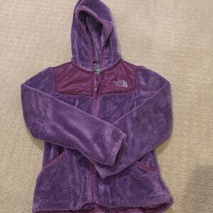 The North Face Kids Purple Hooded Fleece Jacket